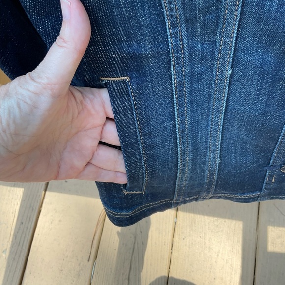 NWT White House Black Market Denim Jacket, L - Picture 7 of 12